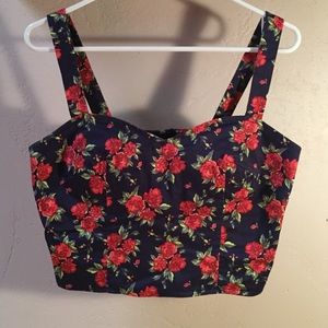 🌹Floral crop top 🌹