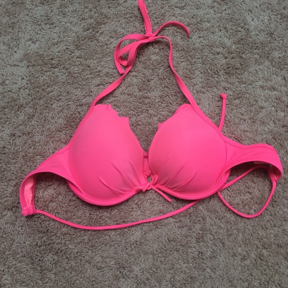 Hot pink VS Swim bikini top