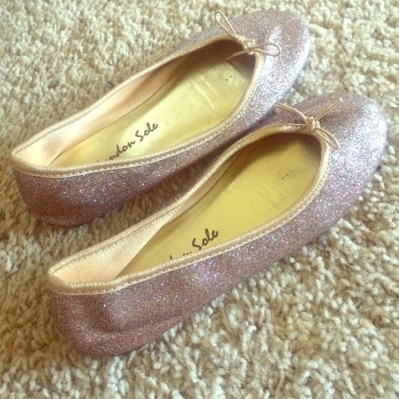 London Sole size 36 multi glitter ballet flats