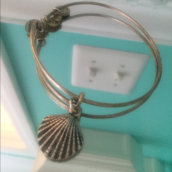 Alex and Ani Sea Shell Charm Bangle