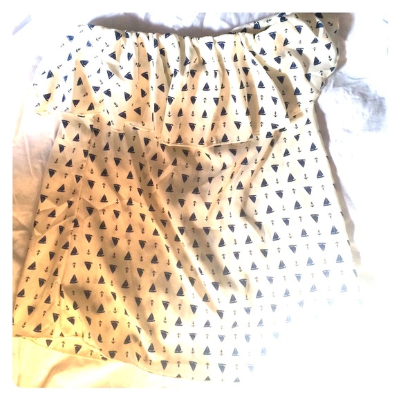 Ocean drive nautical tube top NWT