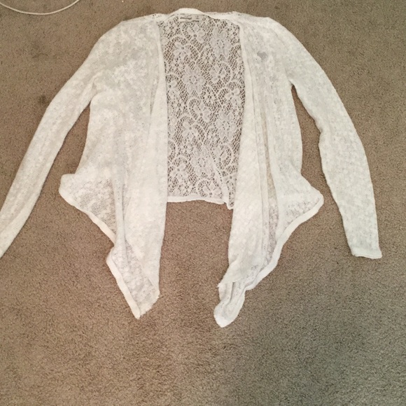 white cardigan