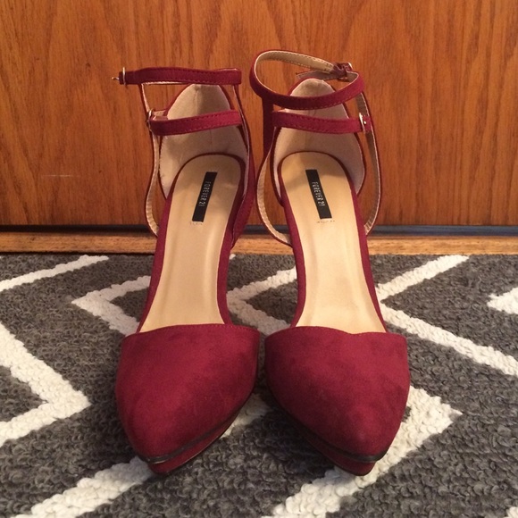 Forever 21 Shoes - Faux suede strappy pumps