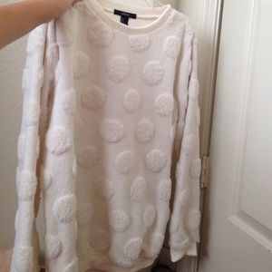 forever 21 White polka dot sweater never worn