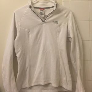 White North Face Fleece Long Sleeve