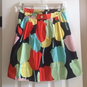 Anthropologie Fei tulip print skirt