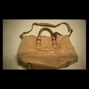 Tan COACH bag