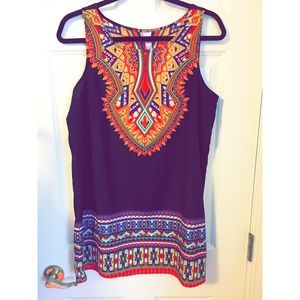 Black patterned dress