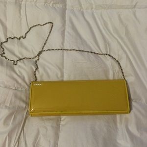 Patent Yellow Clutch/Purse