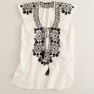 J. Crew Tops - FLASH SALE💥J. Crew Embroidered Tunic Top J. Crew Tops - FLASH SALE💥J. Crew Embroidered Tunic Top