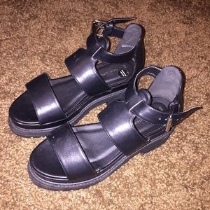 Platform sandals, super cute in person omg
