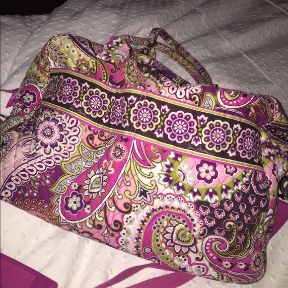 Vera Bradley Very Berry Paisley Weekender Bag
