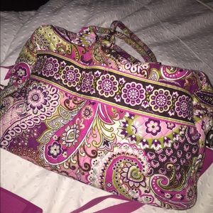 Vera Bradley Very Berry Paisley Weekender Bag