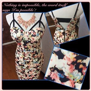 💕RESERVED💕🌸Printed Bodycon Dress🌸