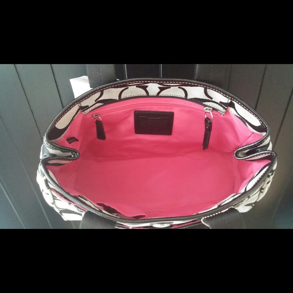 ππ SOLD ππ Coach Kyra Signature Black Gray - Picture 3 of 4