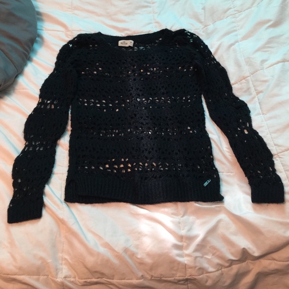 Hollister navy blue sweater