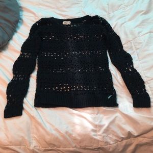 Hollister navy blue sweater