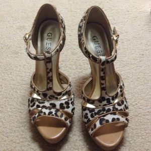 Leopard animal print sandals