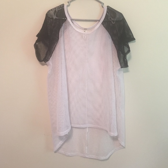 oversized net tshirt