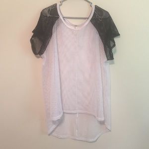 oversized net tshirt