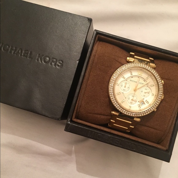 Gold Michael Kors watch