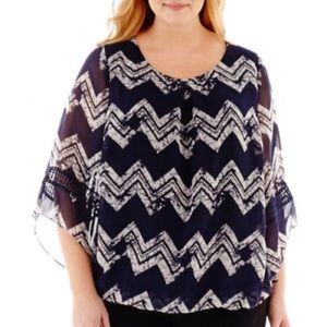 SALE 3/4-Sleeve Bubble Top
