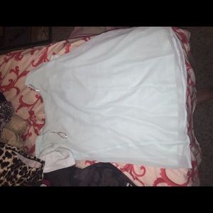 Forever 21 light blue sheer top
