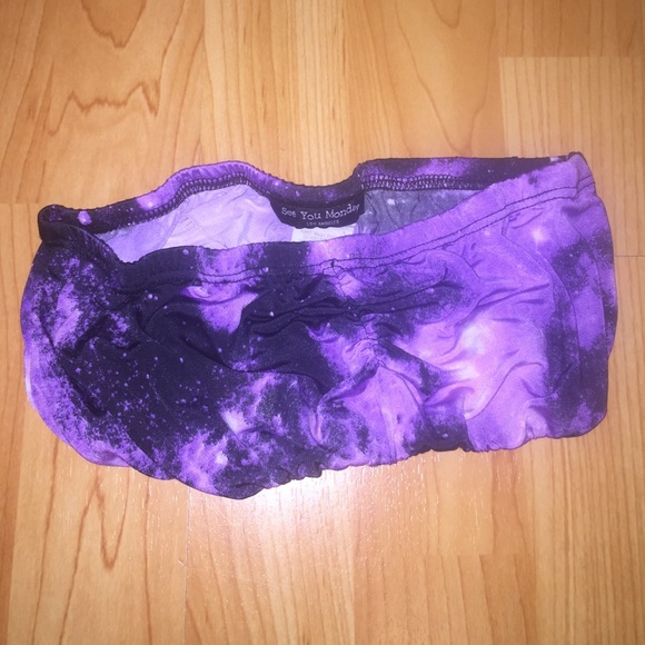Galaxy print bandeau
