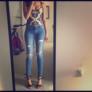 Tribal print bodysuit