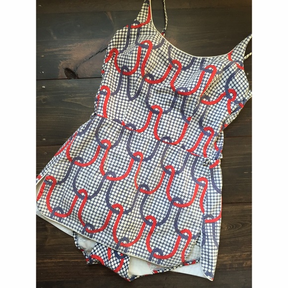 Vintage Other - Vintage 1960's Mod Pin-up Bathing Play Suit Romper