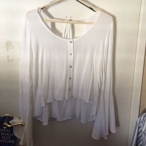 BOHO white top NWOT
