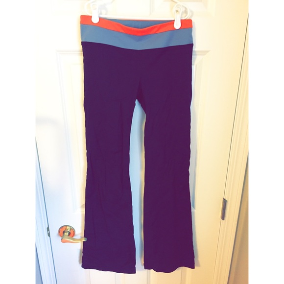 Gap yoga pants with orange stripe - Picture 1 of 2