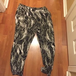Palm tree printed joggers