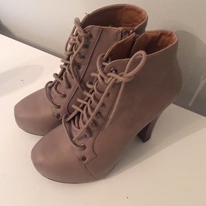 Qupid boots with a heel.