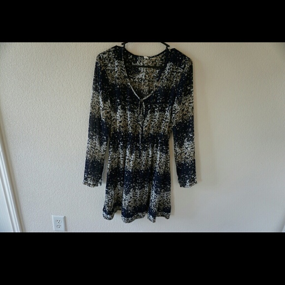 Sheer blue and white dress, size xs