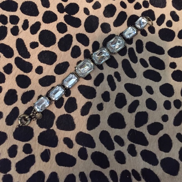 J Crew Large CZ bracelet