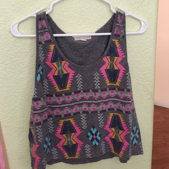 atztec grey/pink tank top
