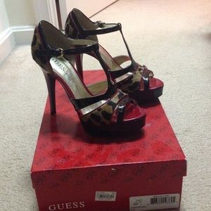 Guess animal print shoes
