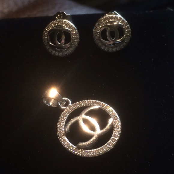 CHANEL Jewelry Authentic Chanel Earrings And Necklace Set Poshmark