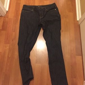 Dark wash skinny jeans