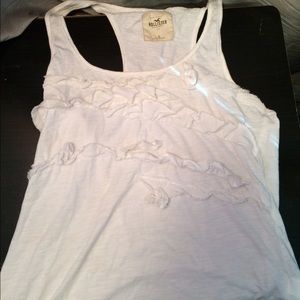Hollister White Spring/Summer Tank Top