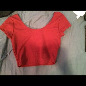 Pac Sun Crop Top (Burgundy)