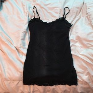 Black lace tank top