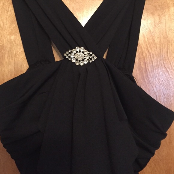 Women's Black Cocktail dress - Picture 2 of 9