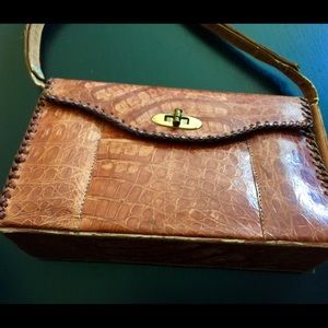 Vintage ALLIGATOR Skin Handmade Purse