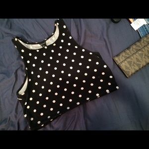 Crop top from Forever 21 ( Pooka Dots)