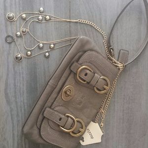 Grey and gold long necklace