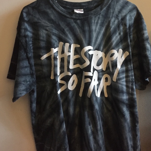 tie dye the story so far band t shirt
