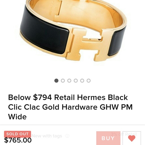 SOLD! 1000% Authentic Hermes Clic Clac H  bracelet - Picture 7 of 8