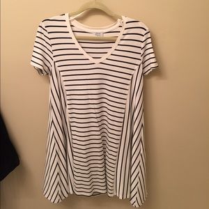 Zara striped swing dress size medium